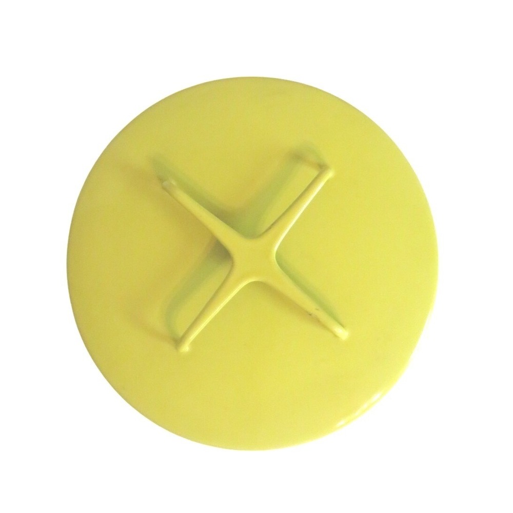 Dansk Koben Replacement Lid Bright Yellow Enamel 9" Wide Casserole Trivet Handle